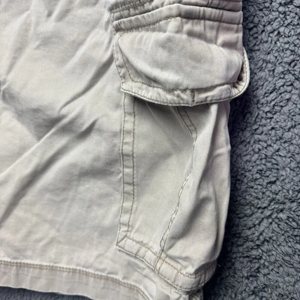 Foundry Supply Shorts Mens 46 Cargo Flap Pocket Outdoor Casual Stretch Tan Khaki